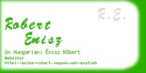 robert enisz business card