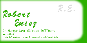 robert enisz business card